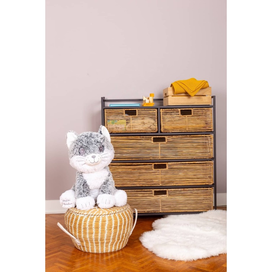 Peluche Géante Made in France - Peluche Moustache le Chat - 50cm