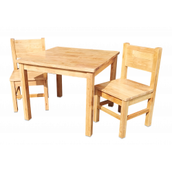 Table en bois enfant 4-7 ans - Bois naturel