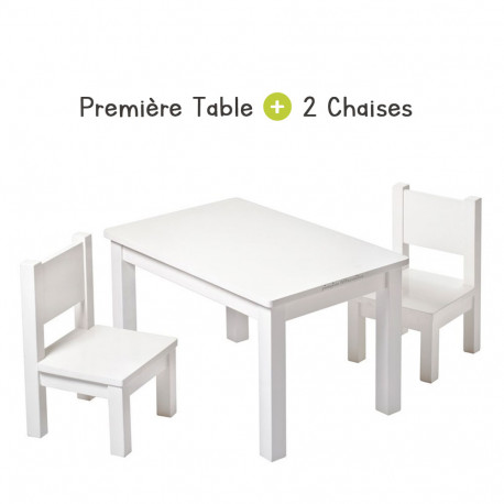 Bundle First Table + 2 Chairs - Blue
