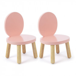 Ensemble Ovaline - Table et Chaises enfant 1-4 ans - Rose