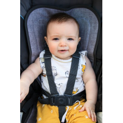 Refreshing stroller mattress Grey