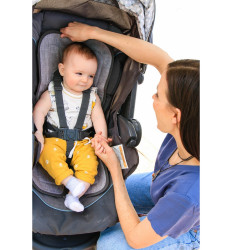 Refreshing stroller mattress Grey