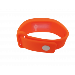 Bracelet distributeur de gel désinfectant - orange S/M
