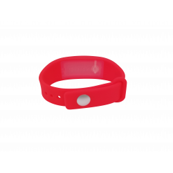 Bracelet distributeur de gel désinfectant - rouge L