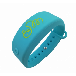 Bracelet distributeur de gel hydroalcoolique - bleu - enfant/adulte - Taille S/M