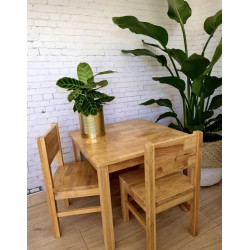 Table en bois enfant 4-7 ans - Bois naturel