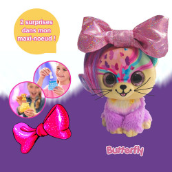 Sprinkle Bow Pet - Chiot beige et chocolat - 18cm