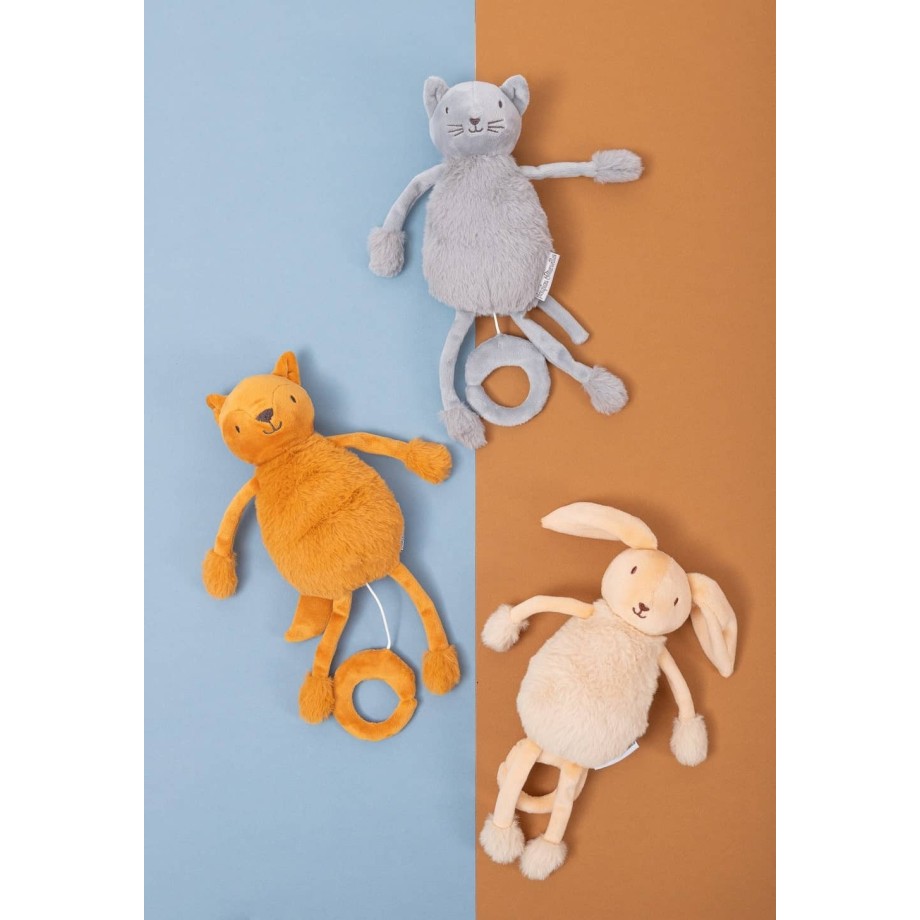 Valentin le Lapin - peluche boite à musique, doudou bébé avec berceuse