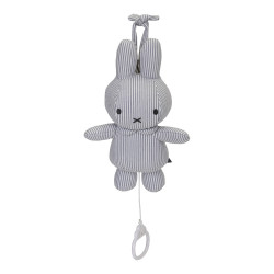 Peluche Boîte à musique Miffy Marinière Gris Rayé