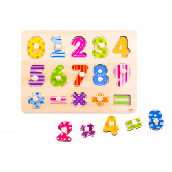Puzzle en bois 3 ans chiffres