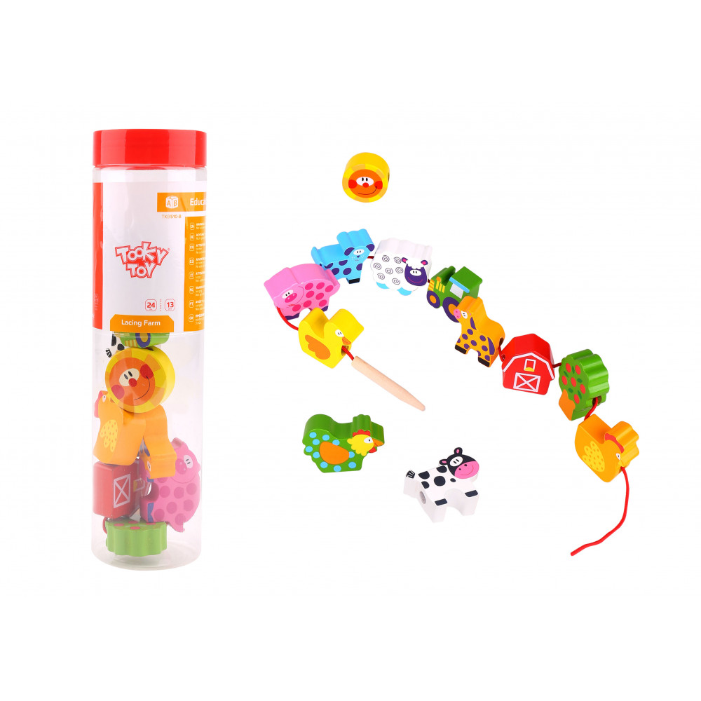 Perle En Bois A Lacer Theme La Ferme 13 Pieces Perle En Bois A Lacer Theme La Ferme 13 Pieces