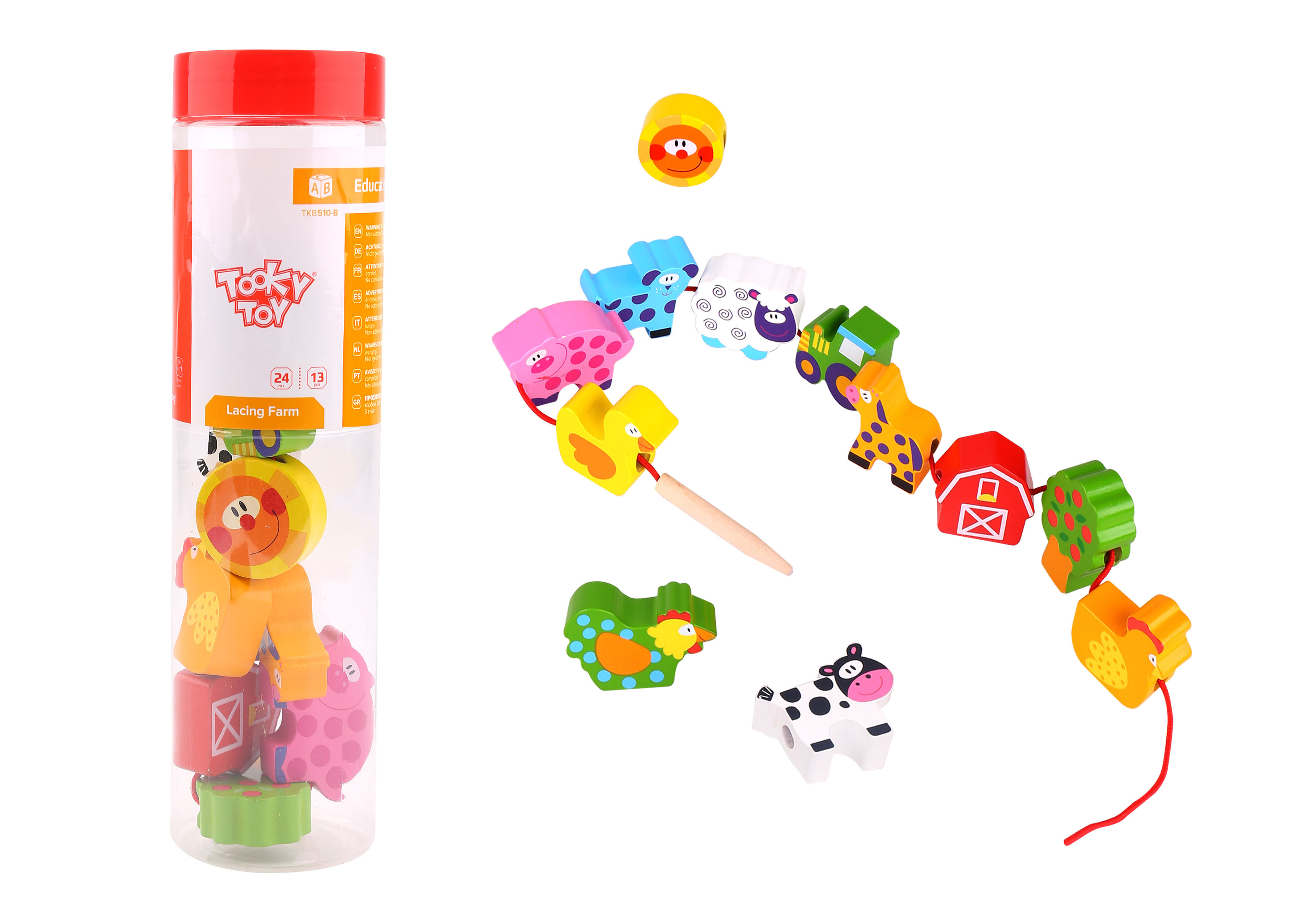 Perle En Bois A Lacer Theme La Ferme 13 Pieces Perle En Bois A Lacer Theme La Ferme 13 Pieces