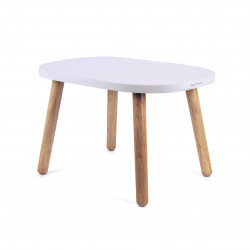 Ensemble Table Ovaline blanche et Chaises Ovaline Roses