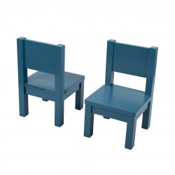 Bundle First Table + 2 Chairs - Blue