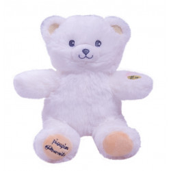 Mini Gaston Luminous Bear White-beige - 20cm