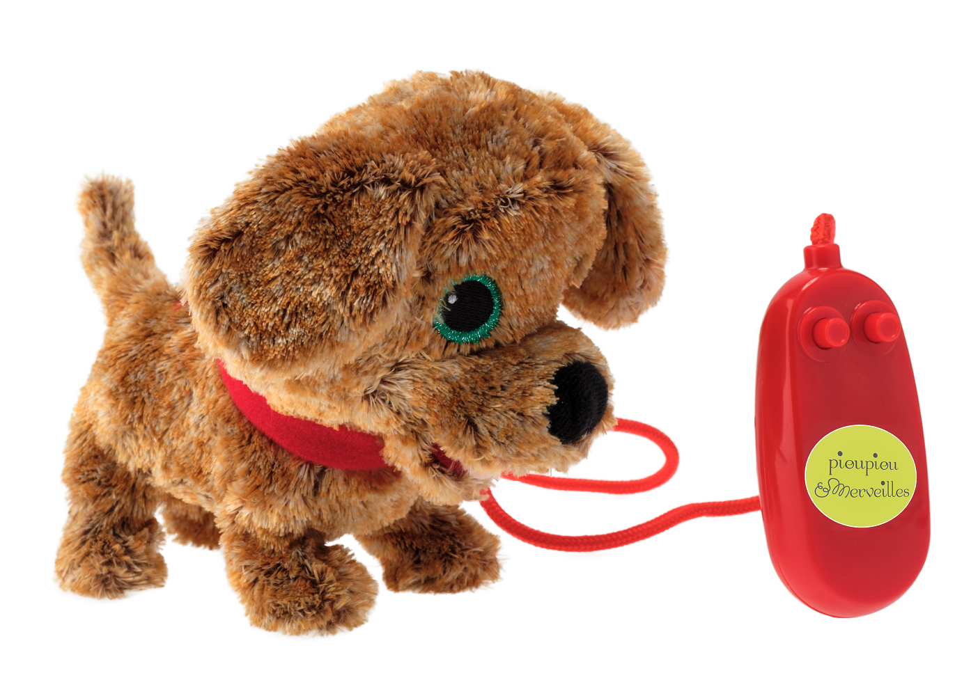 Noisette chien en peluche qui marche et aboie, jouet enfant 3+