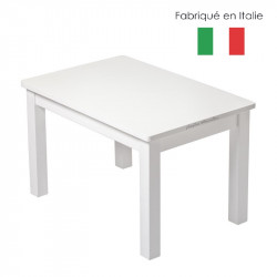 table-blanche-en bois enfant-1-4 ans - tout-petit- Montessori