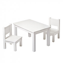 chaise-blanche-assortiment-table