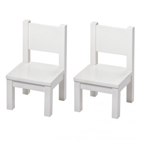 FirFurd Lot de 4 Chaises Enfant Blanche Petite Chaise pour Enfants avec  Accoudoirs Hauteur Réglable en Bois pour Chambre d'enfant 39x 32x61.5CM :  : Cuisine et Maison