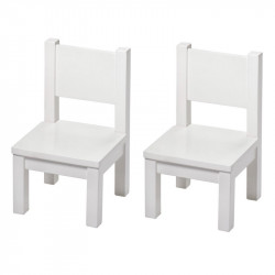 Ensemble Montessori - Table et Chaises enfant 1-4 ans - Blanc - MAde in Italy