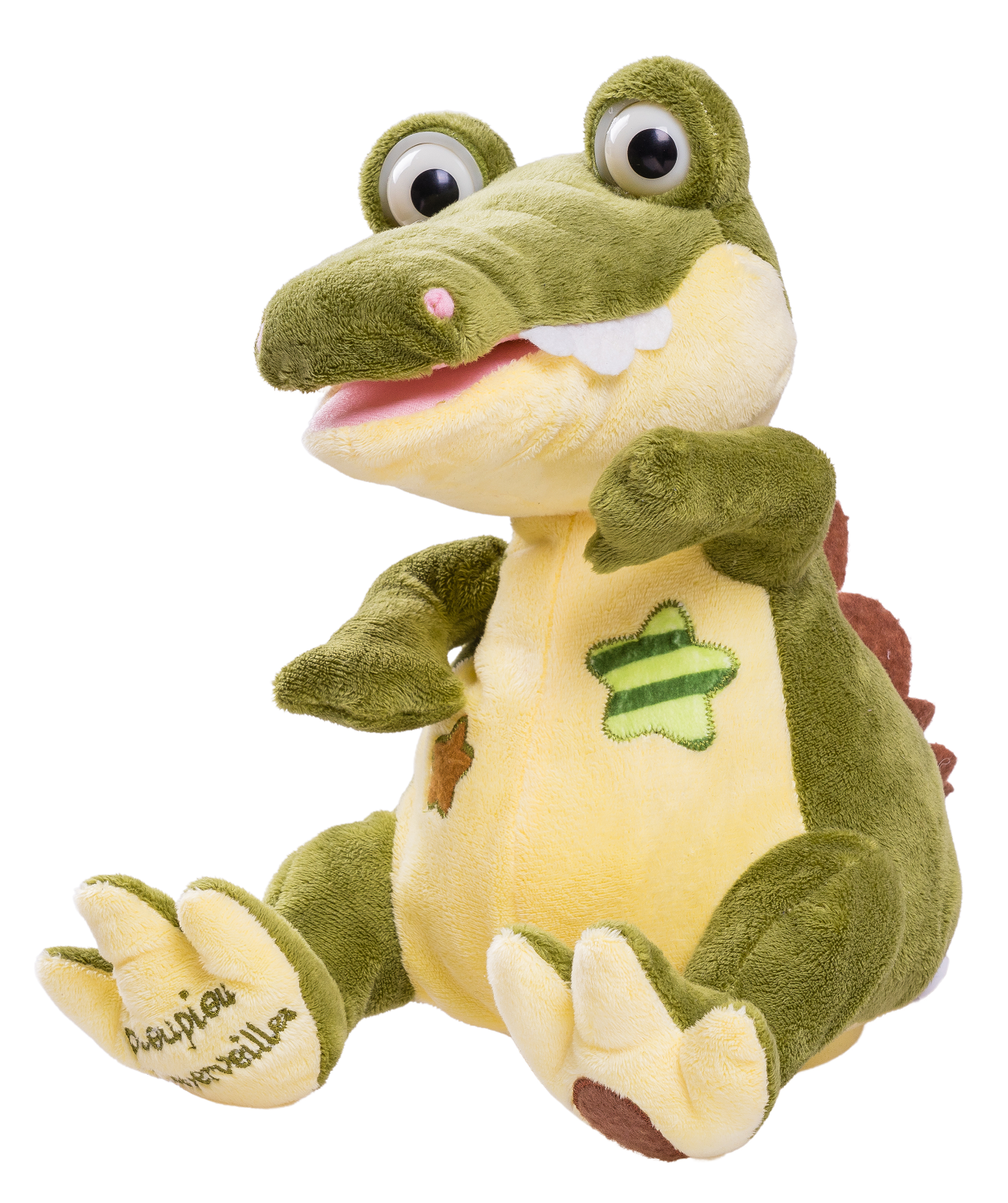 Grande peluche Crocodile 50 cm vert jouet