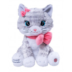 Veilleuse Moustache - Mon chaton lumineux et musical - 28cm