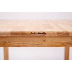 Table en bois enfant 4-7 ans - Bois naturel