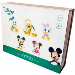 Coffret de 5 puzzles en bois Mickey et ses amis - 20 pièces
