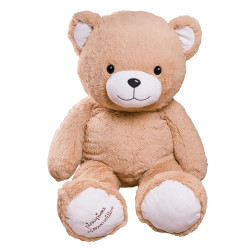 Peluche Géante Gaston Beige - 120 cm