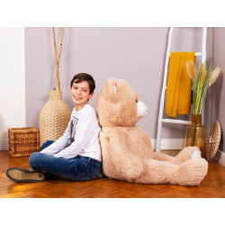 Giant teddy bear Gaston - Beige 100cm