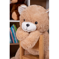 Peluche OURS BEIGE ASSIS 120 CM - La Grande Récré