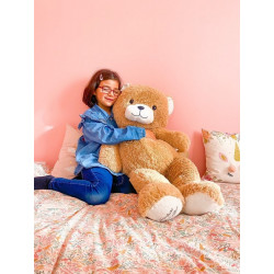 Giant teddy bear Gaston - Beige 100cm