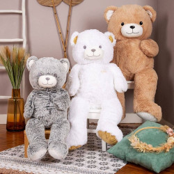 Giant teddy bear Gaston - Beige 100cm