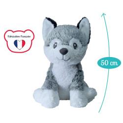 Chien peluche géante