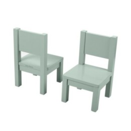 Lot de 2 Ma première chaise enfant MONTESSORI Vert sauge 1-4 ans