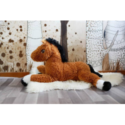 Peluche géante Lucky le cheval - 80 cm