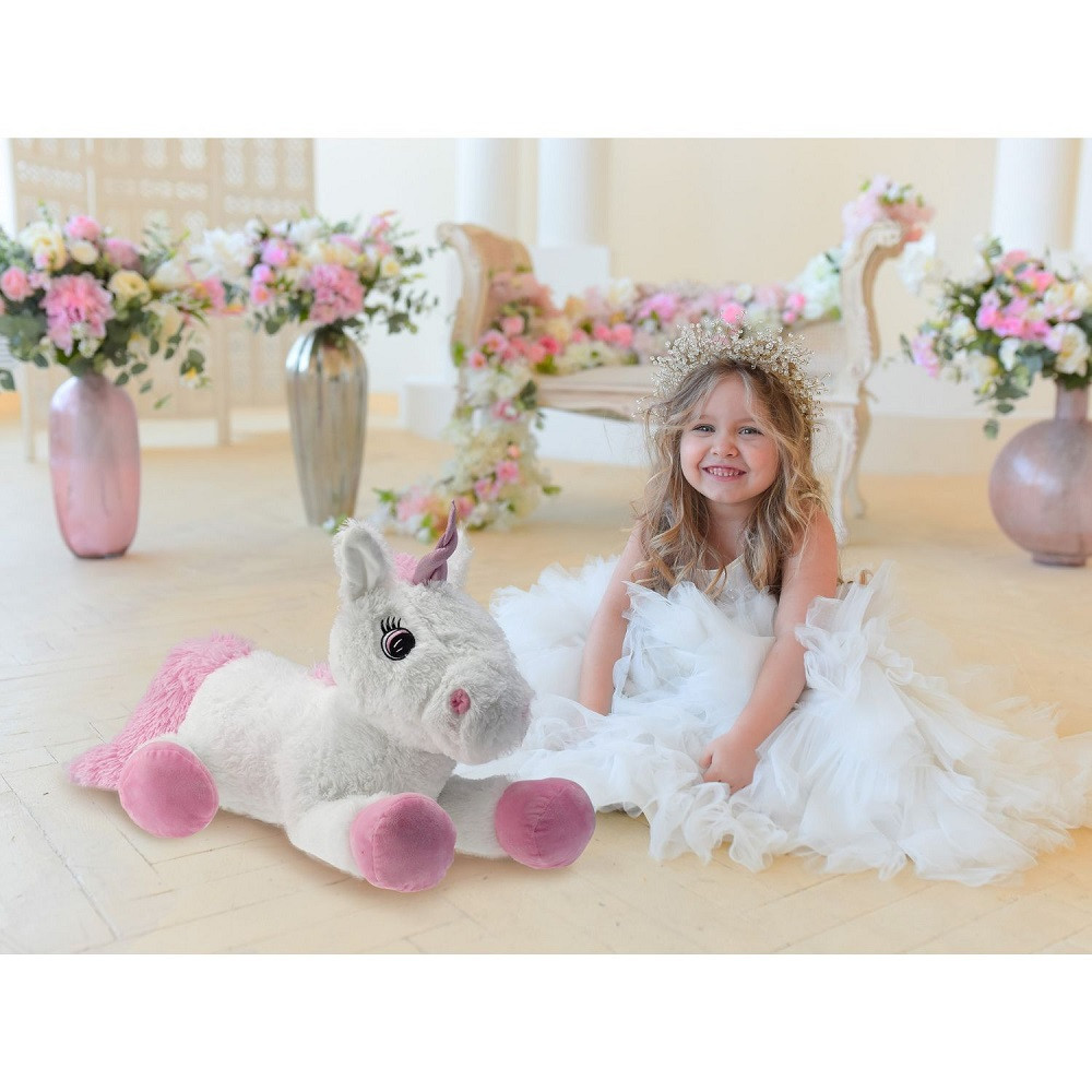 Peluche Lady licorne lumineuse et musicale