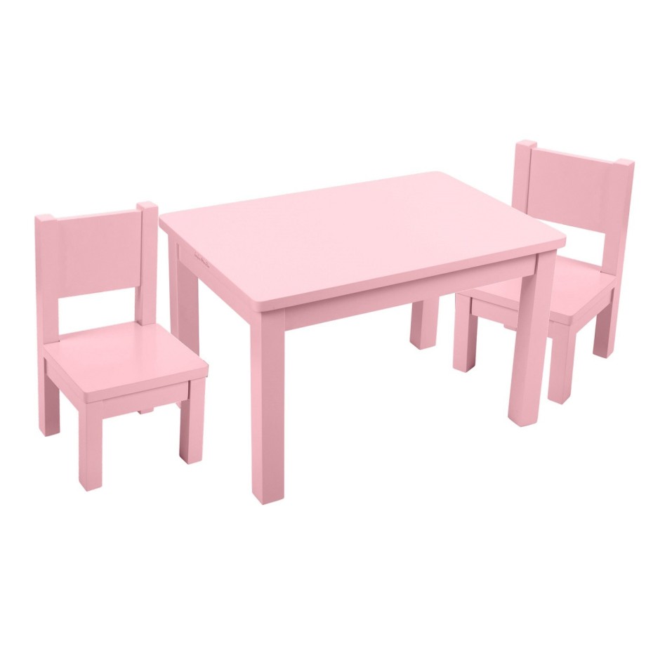 Ma première Tables enfant 1-4 ans bois massif coloris rose bebe MONTESSORI