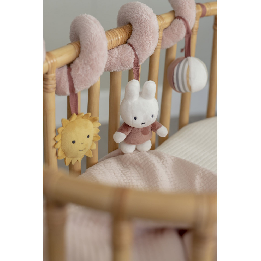 Jouet spirale d'activites bebe rose, lapin miffy