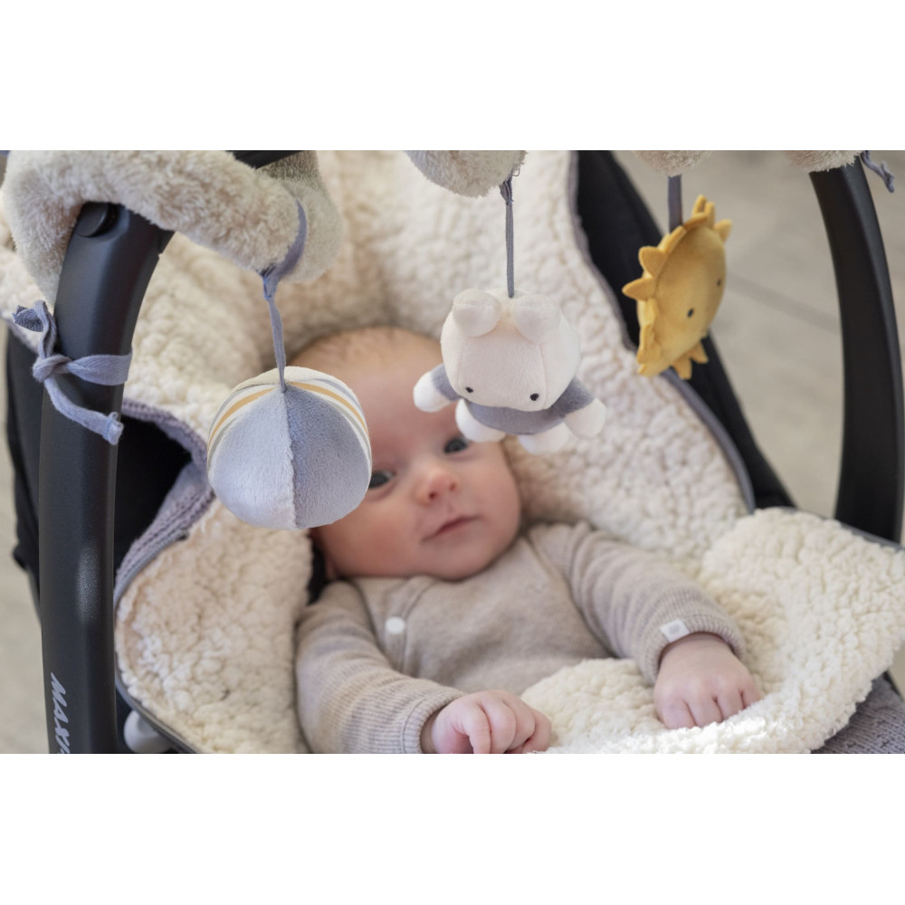 Jouet spirale d'activites bebe rose, lapin miffy