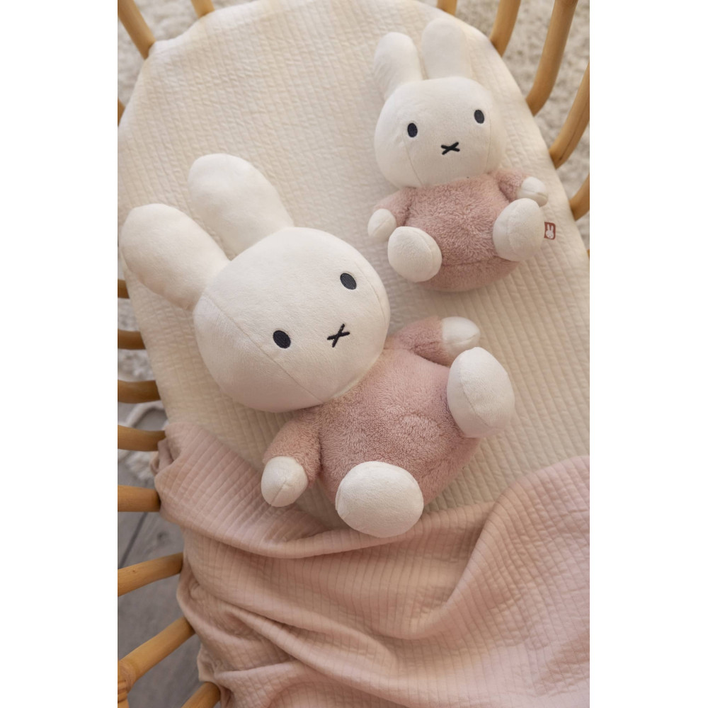 Miffy peluche fluffy rose, peluche 25cm lapin pour cadeau bébé