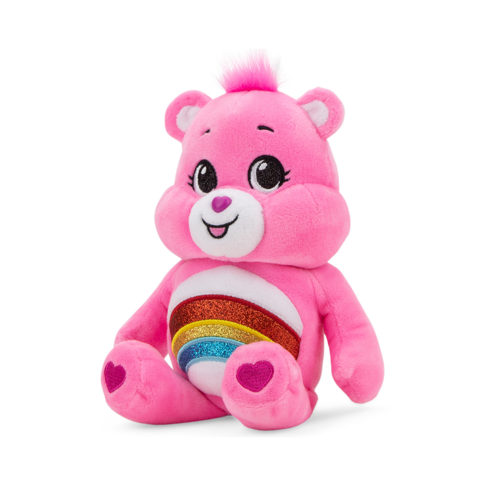 Peluche Bisounours Toucalin Rose Avec Arc En Ciel 28 cm - Peluche