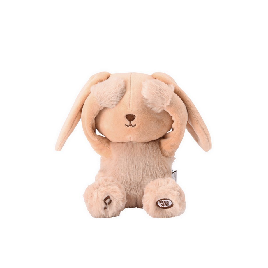 Peluche 2 fonctions Coucou et Comptine musicale Valentin le Lapin