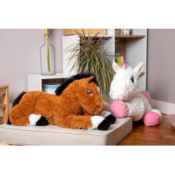 Peluche géante Lucky le cheval - 80 cm