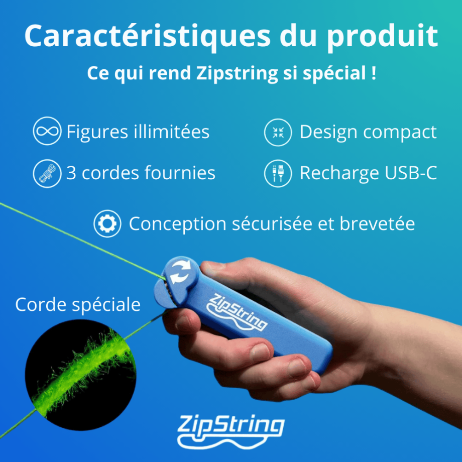 ZipString, réalisez des figures incroyables - le nouveau jeu phénomène