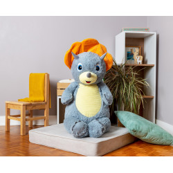 Peluche géante Keops le Triceratops 100cm Dinosaure Made in France