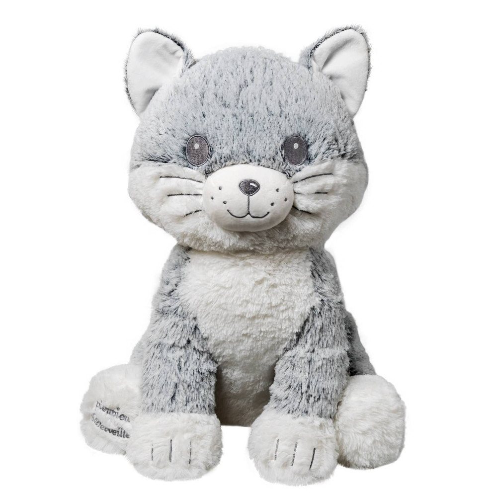 Peluche Géante Made in France - Peluche Moustache le Chat - 50cm