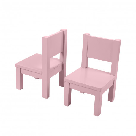 Lot de 2 - Ma première chaise - Rose - 1-4 ans