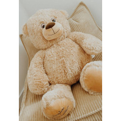 Peluche Géante Augustin l'Ourson Beige - 70 cm