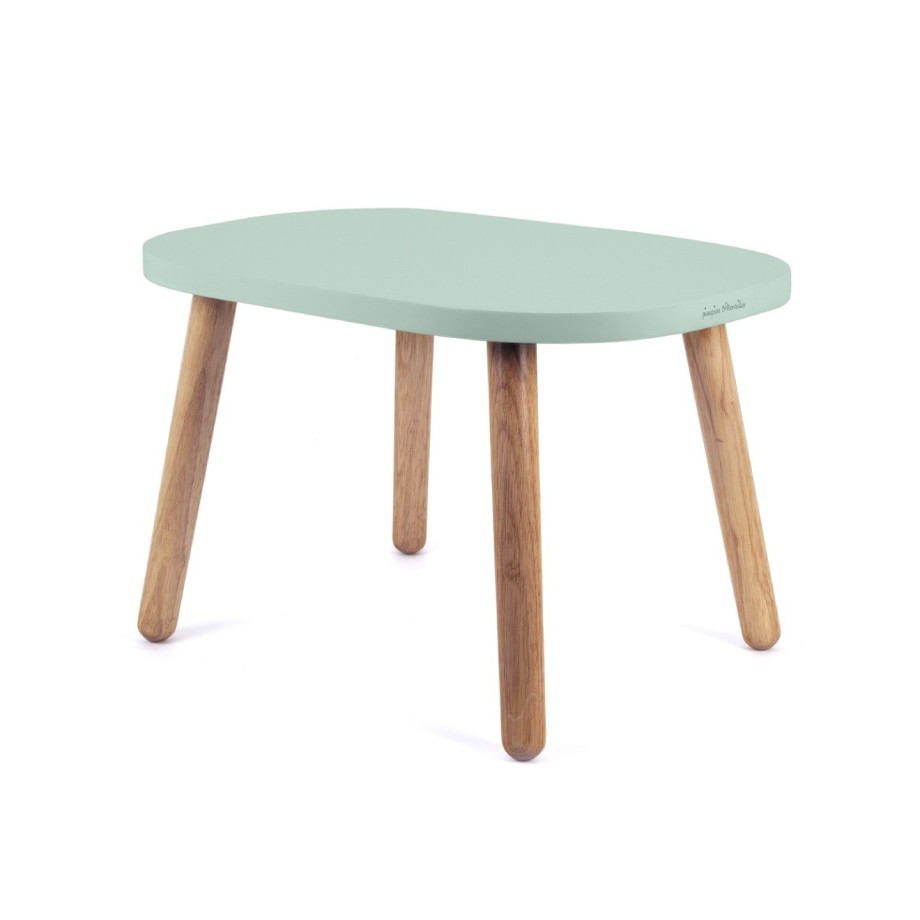 Ensemble Tables et Chaise enfant 12 mois MONTESSORI - OVALINE Vert sauge